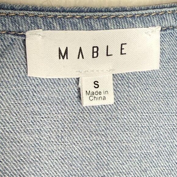 Mable Serenity Peter Pan Collar Denim Jacket, S - Picture 8 of 9